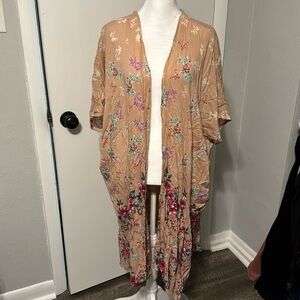 Kimono cardigan floral wrap